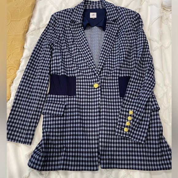 CAbi Jackets & Blazers - Cabi Checkup Blazer, navy, Spring 2021 Collection, size large